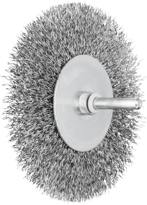 PFERD MOUNTED WHEEL BRUSH CRIMPED STEEL 100X10X6MM RBU ST 0.30 SG